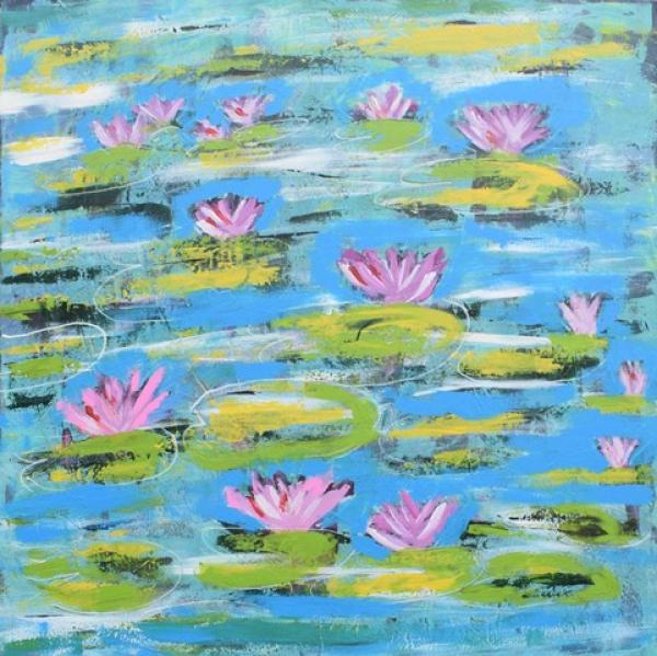 Abstract Landscapes Water Lilies - 1421